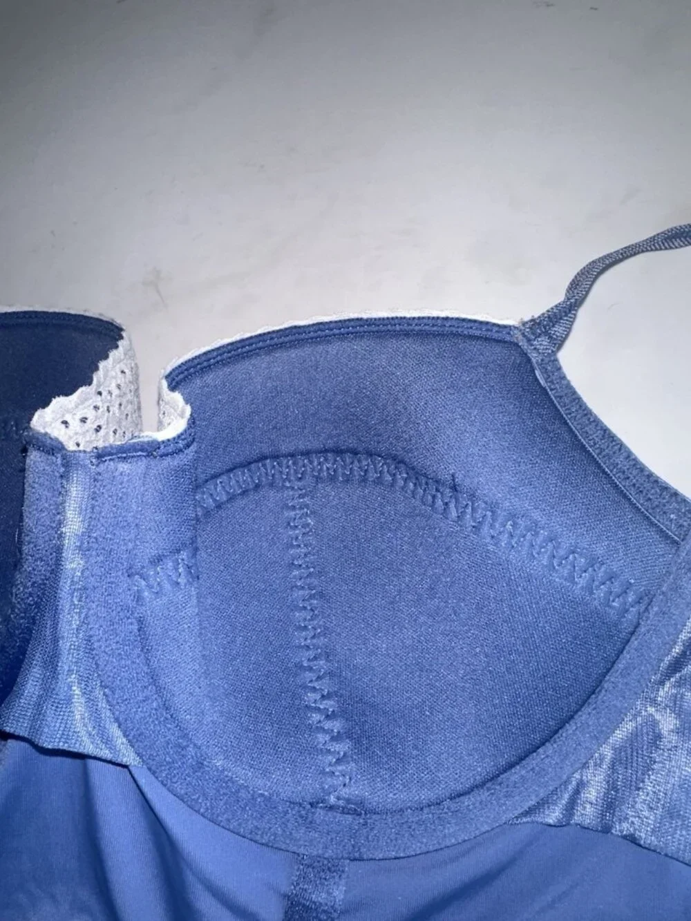 Colsie Target Denim Blue Eyelet Lace Trim Bralette Corset Bustier Top Sz S - Picture 7 of 7